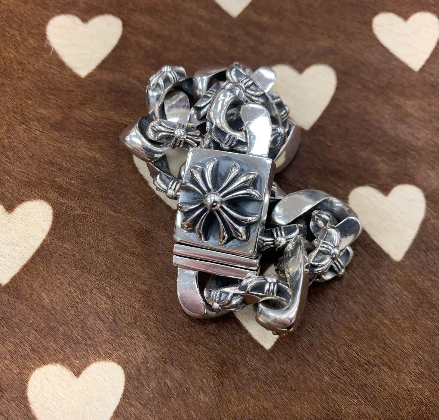 CHROME HEARTS BOX CHAIN RING-