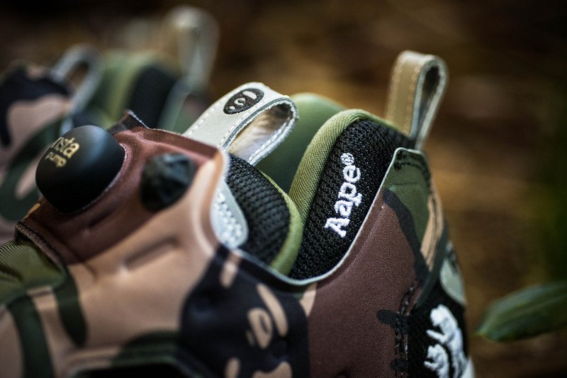 AAPE by A Bathing Ape x Reebok Pump Fury “Camo” 銳步男女鞋V53879