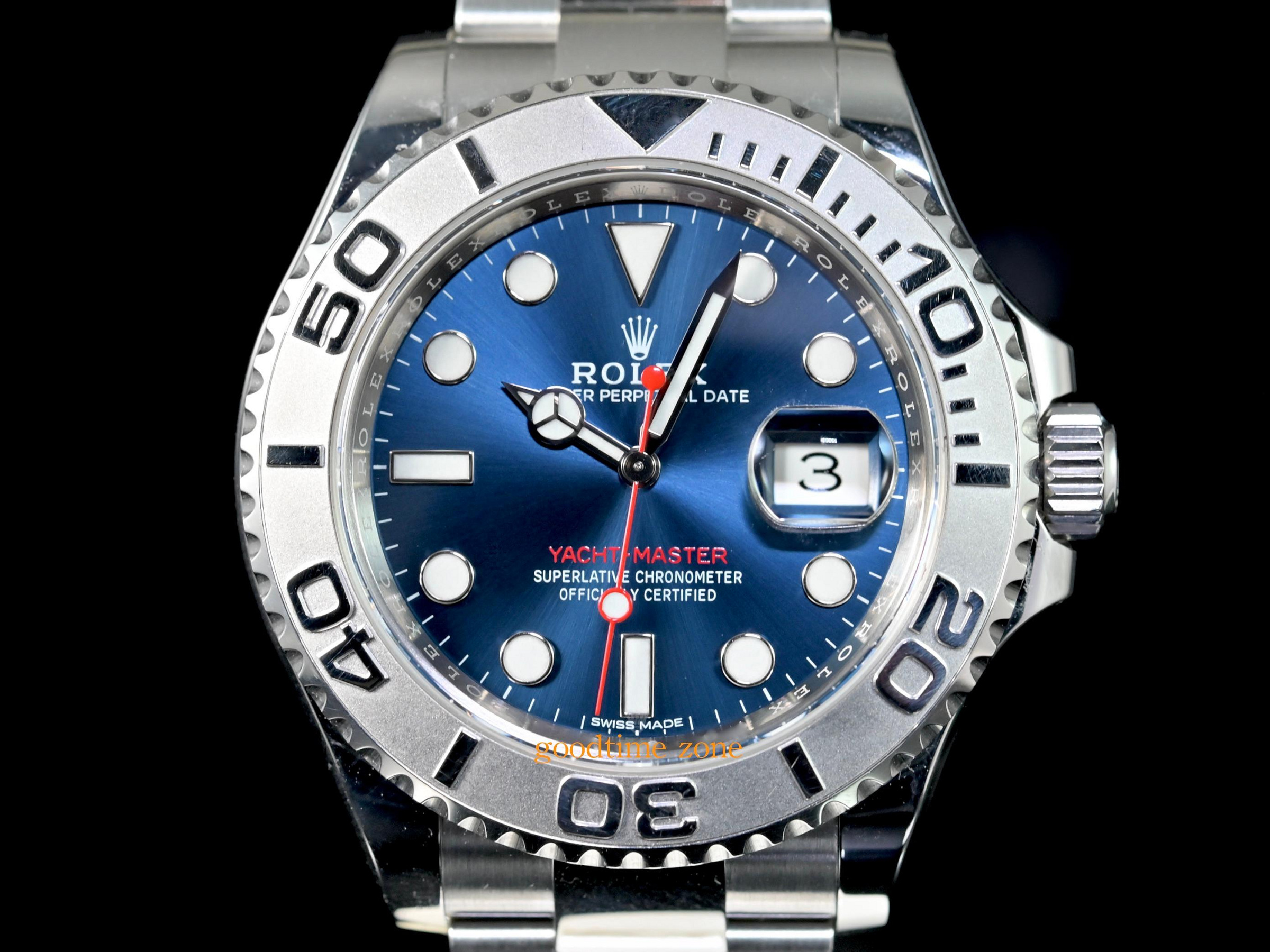 [現貨] ROLEX 勞力士 116622 Yacht Master 現貨 藍面 紅針 PT950鉑金圈 遊艇 40mm LRK320 126622