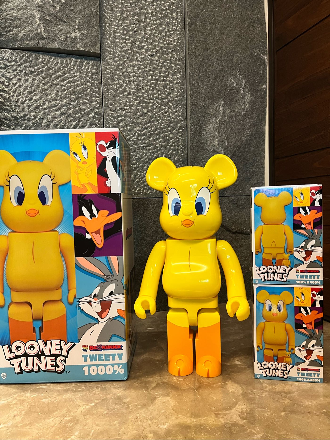 BE@RBRICK 1000% 翠蒂崔蒂tweety bearbrick 庫伯力克熊現貨保證正品