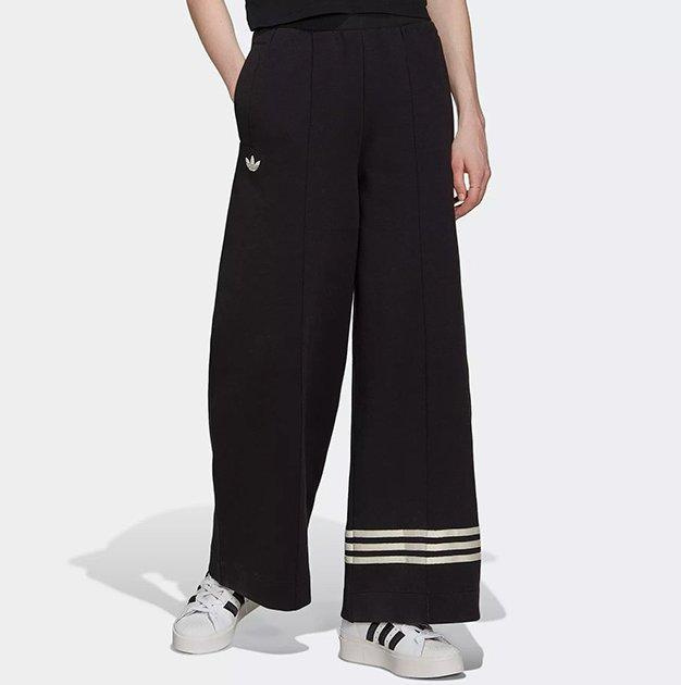 全館免運 ADIDAS OG TRACKPANT 長褲 黑色 復古風 寬褲 闊腿褲 拉鍊口袋 女款 HM1746 可開發票