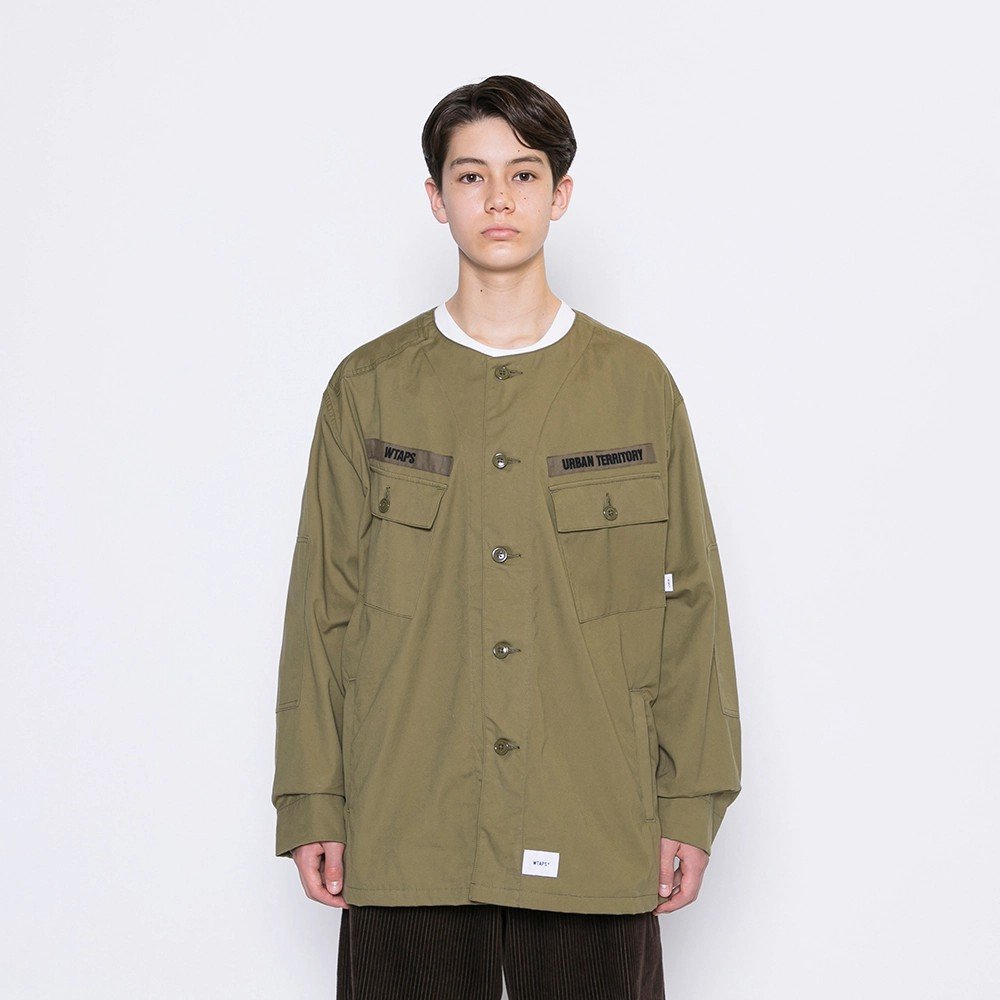 S 20AW  WTAPS SCOUT / LS / COTTON シャツ　OD