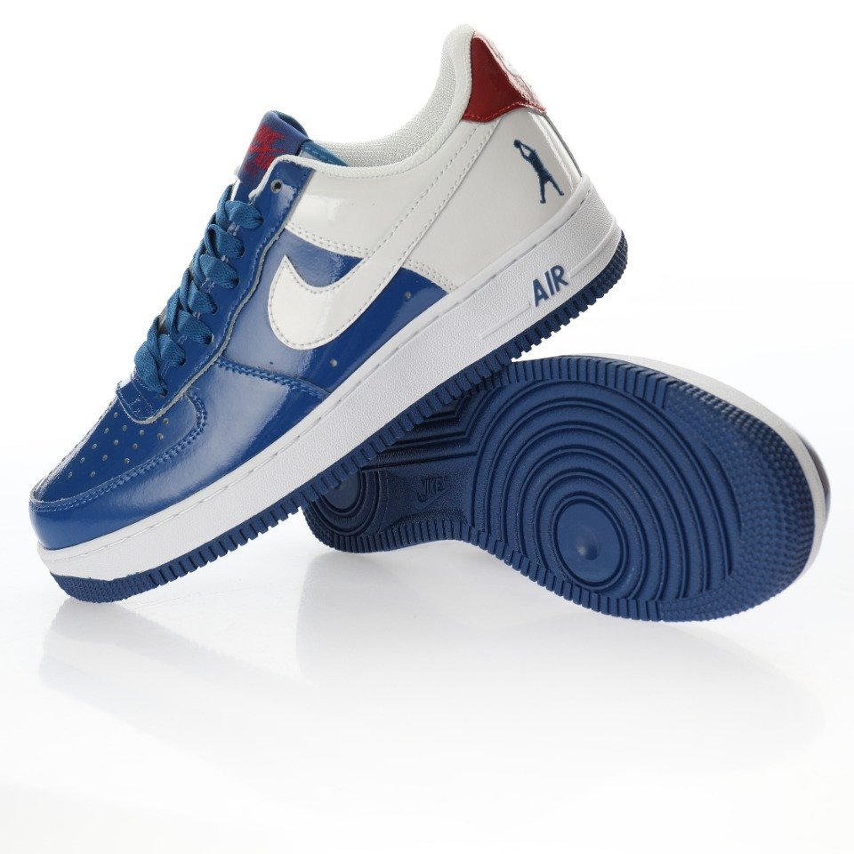 Nike Air Force 1 Low Sheed Blue Jay “漆皮皇家藍白酒紅” 滑板鞋