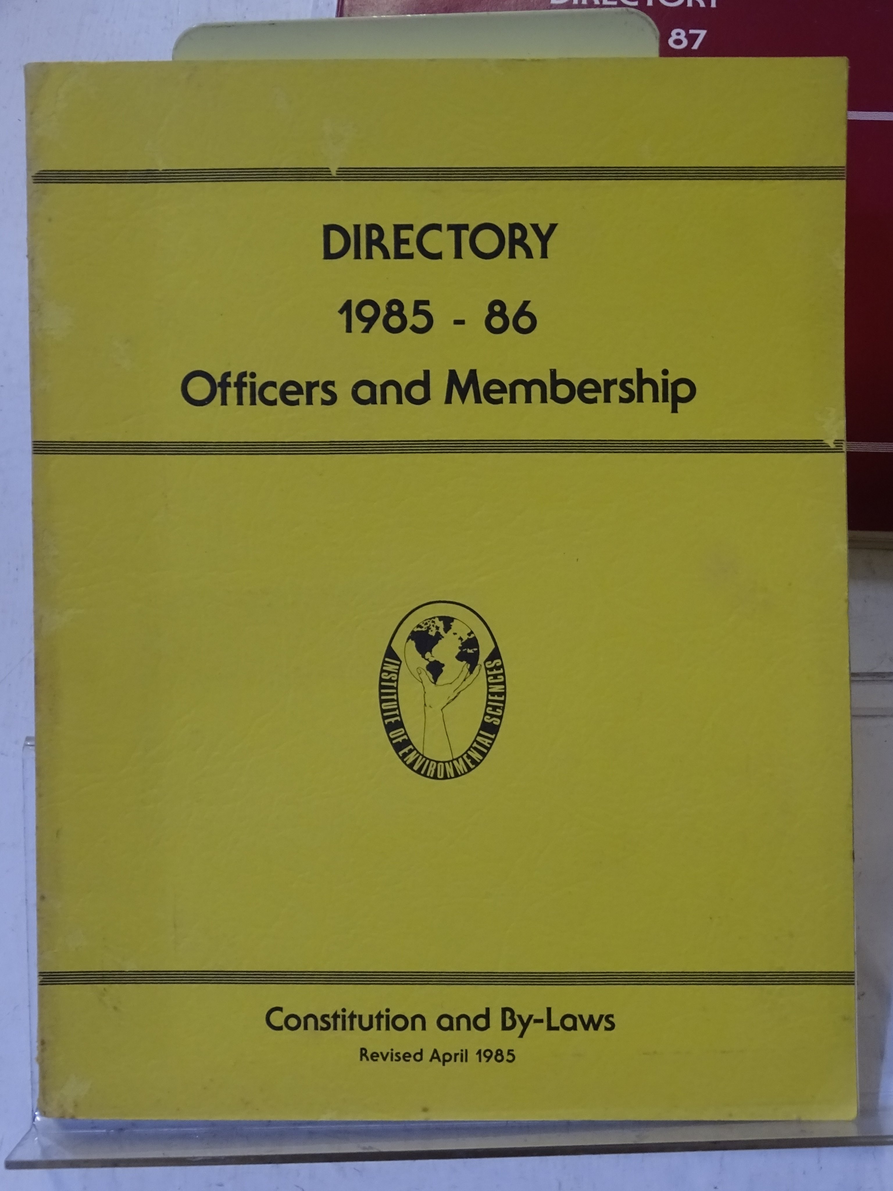 [花椰菜書房] I.E.S. 1986-87 Officer and membership directory
