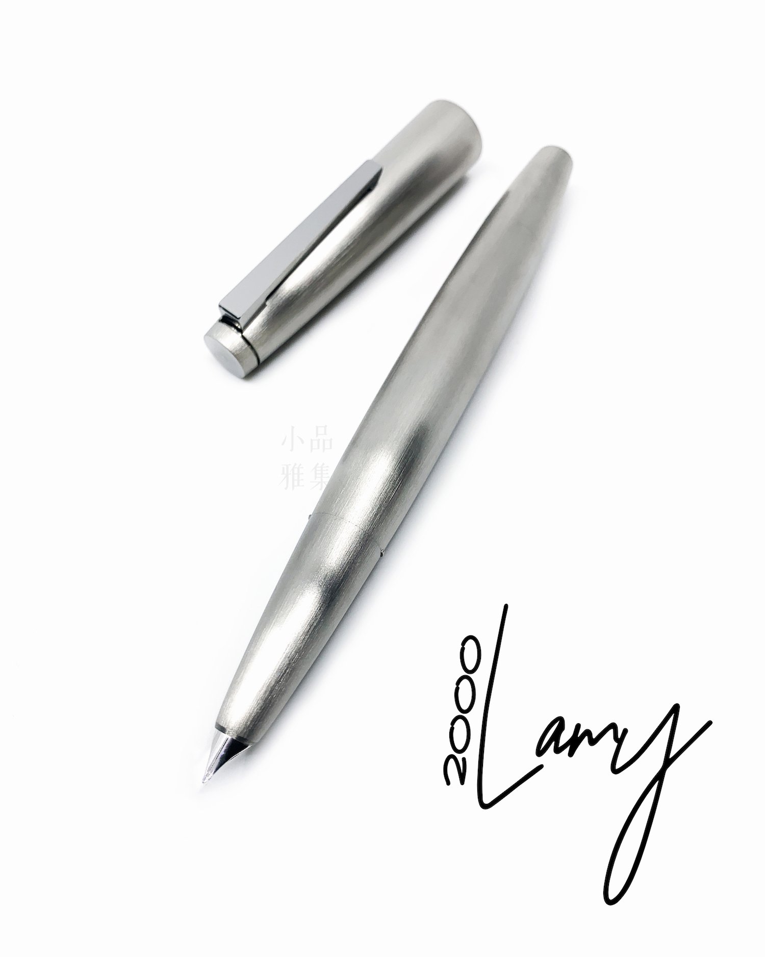 =小品雅集= 德國 Lamy 2000 14K金 不鏽鋼桿 鋼筆