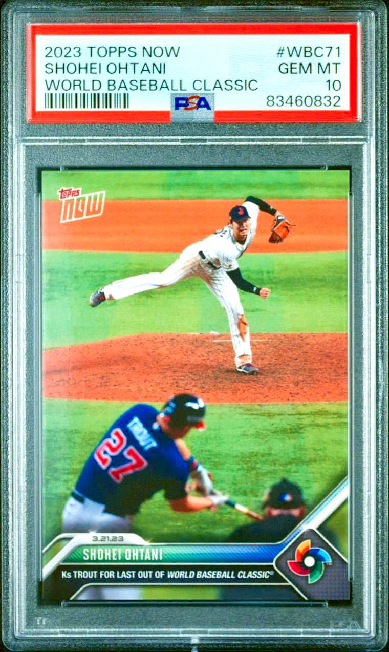 大谷翔平Mike Trout 2023 Topps Now WBC 經典對決鑑定卡PSA 10～賣場上 