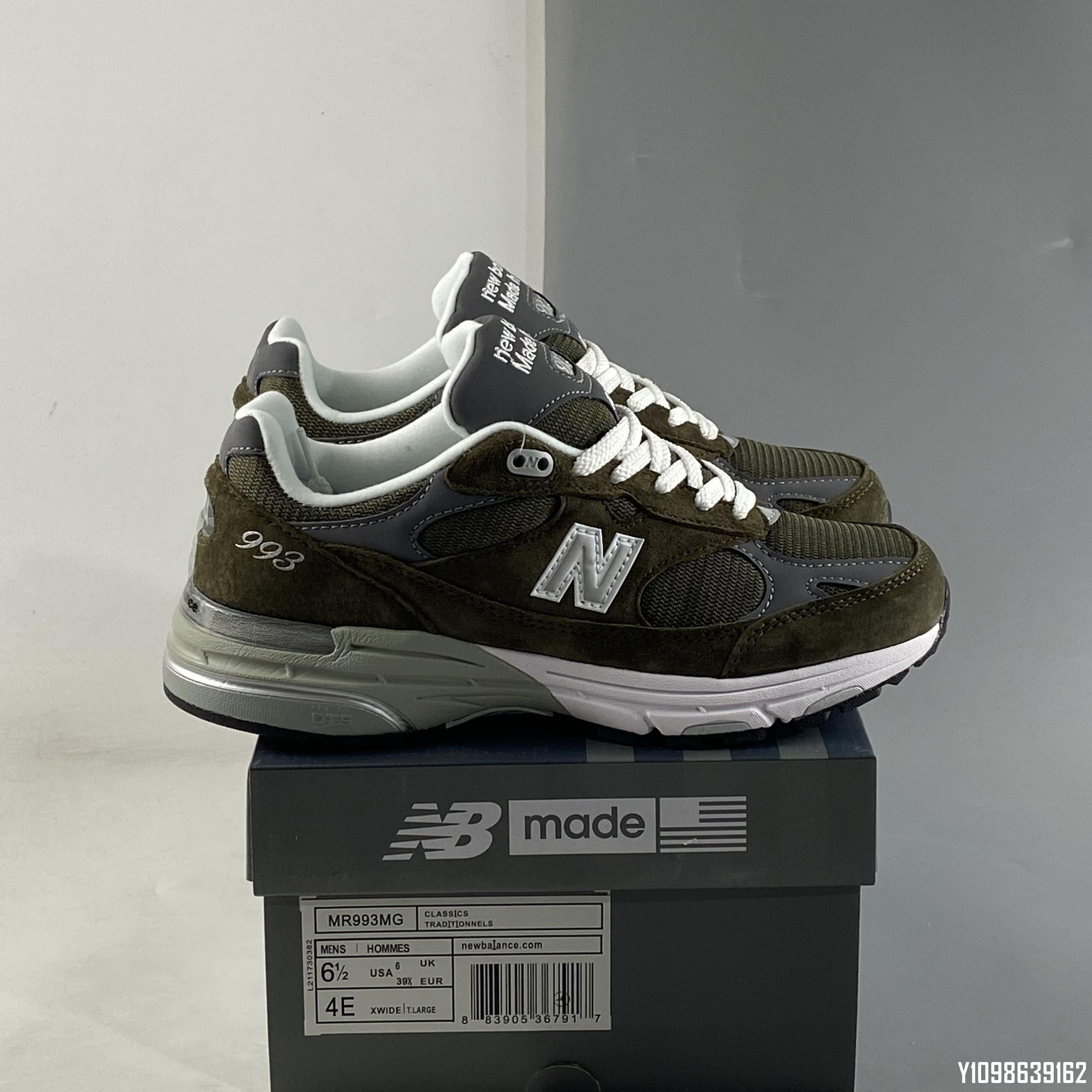 New Balance NB Made In USA M993 墨綠色復古厚底慢跑鞋MR993MG 36-45