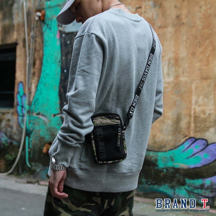 Brand T】免運BEN DAVIS LOGO TAPE SHOULDER BAG 迷彩*反光*側背包