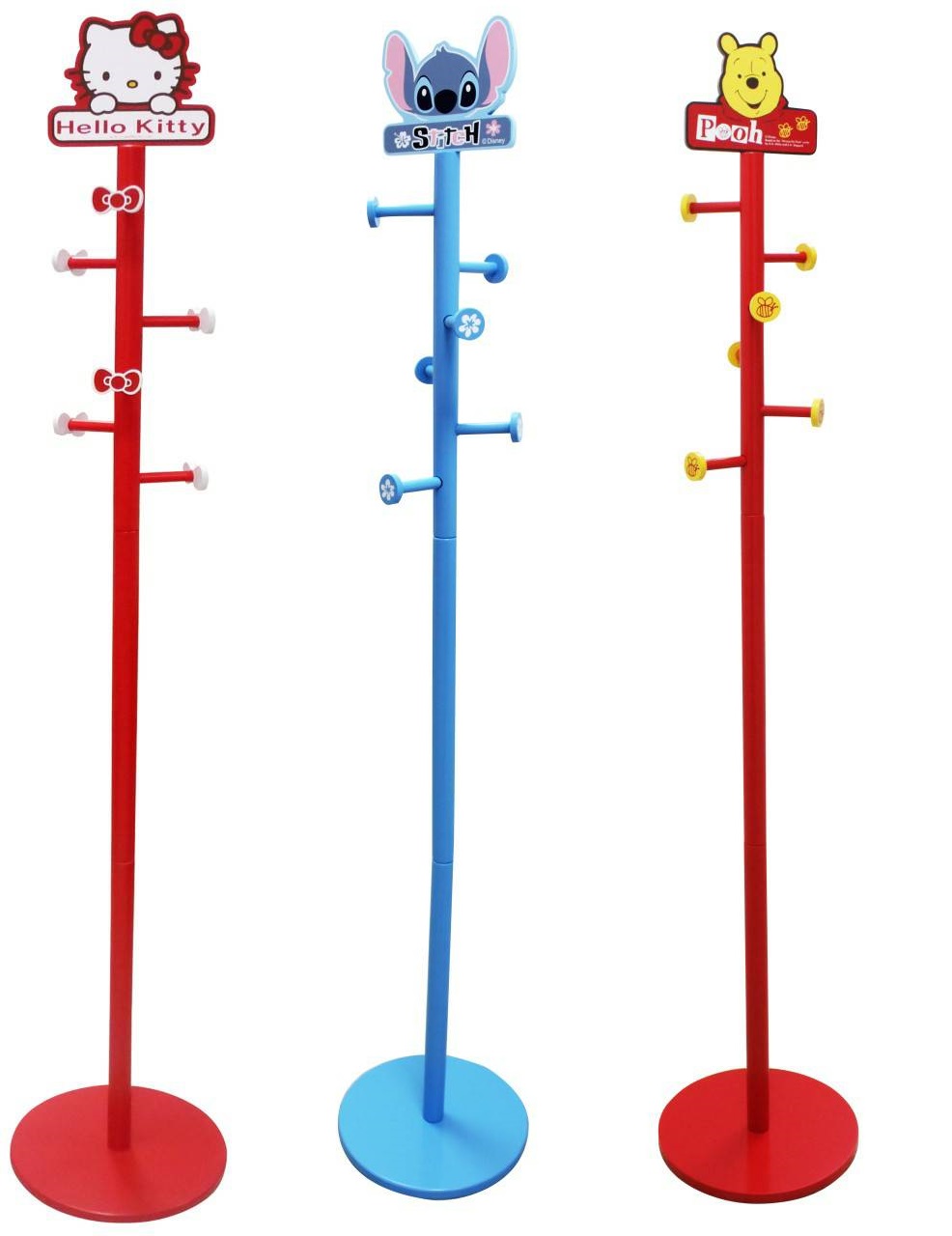 【正版】Hello Kitty//史迪奇//小熊維尼  衣帽架 ~~ 三款可選 ~~