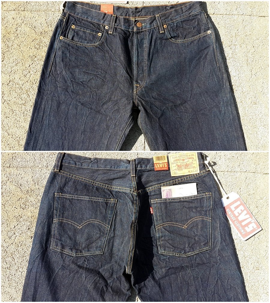 西方不敗全新歐洲版Levi's LVC 501XX 1966年Rough Rinse去漿66501Levis