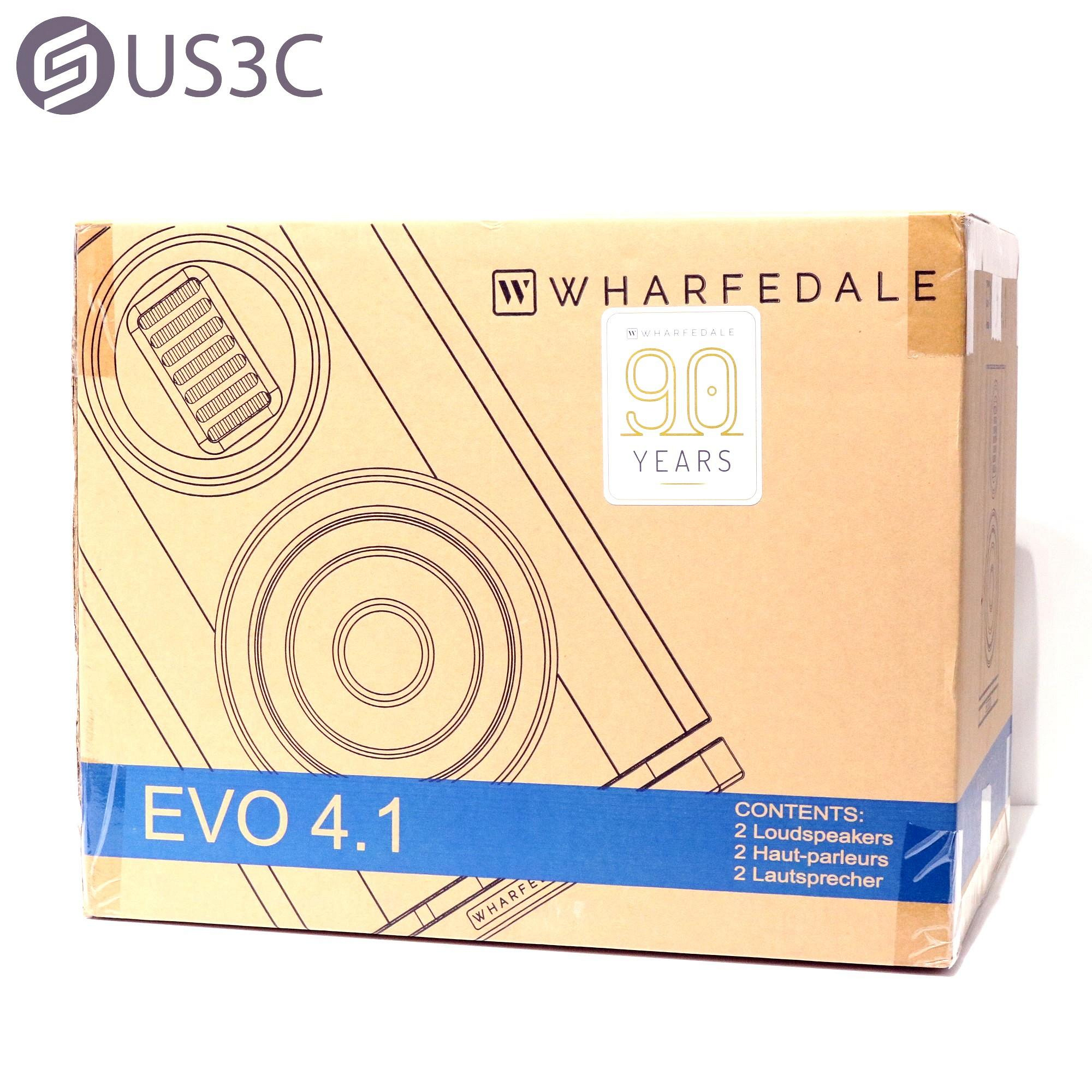 【US3C-青海店】【全新未拆】Wharfedale 書架喇叭 EVO 4.1 AMT氣動傳導單元 低音下反射型式 監聽性能為導向設計
