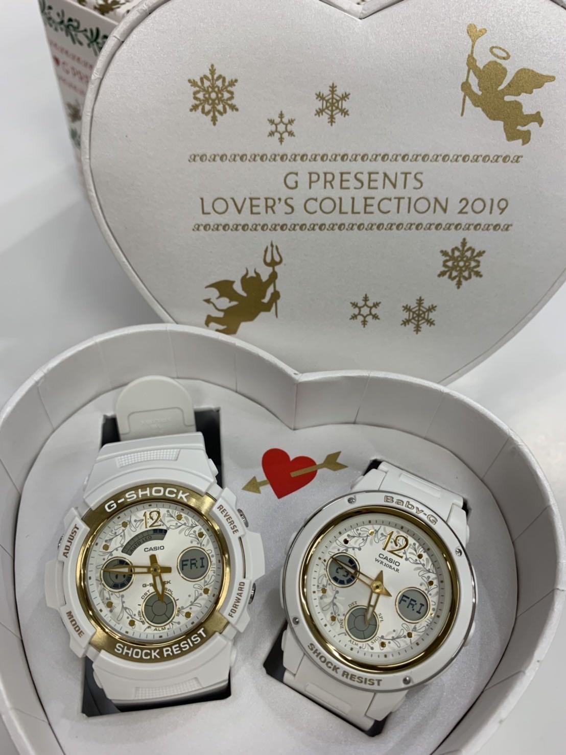 威哥本舖】Casio原廠貨G-Shock & Baby-G LOV-19A-7A 聖誕節小天使情侶