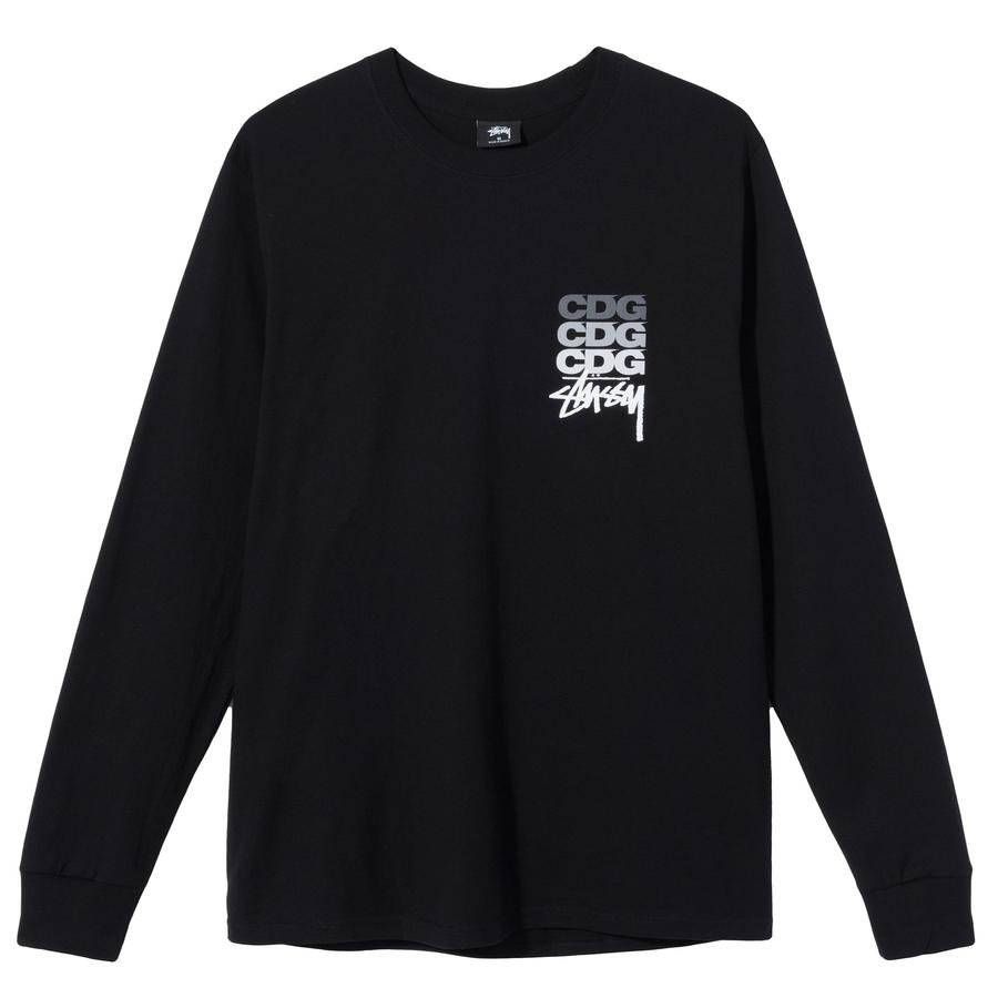 日貨代購CITY】COMME des GARCONS CDG STUSSY DOT LS 長T 聯名LOGO