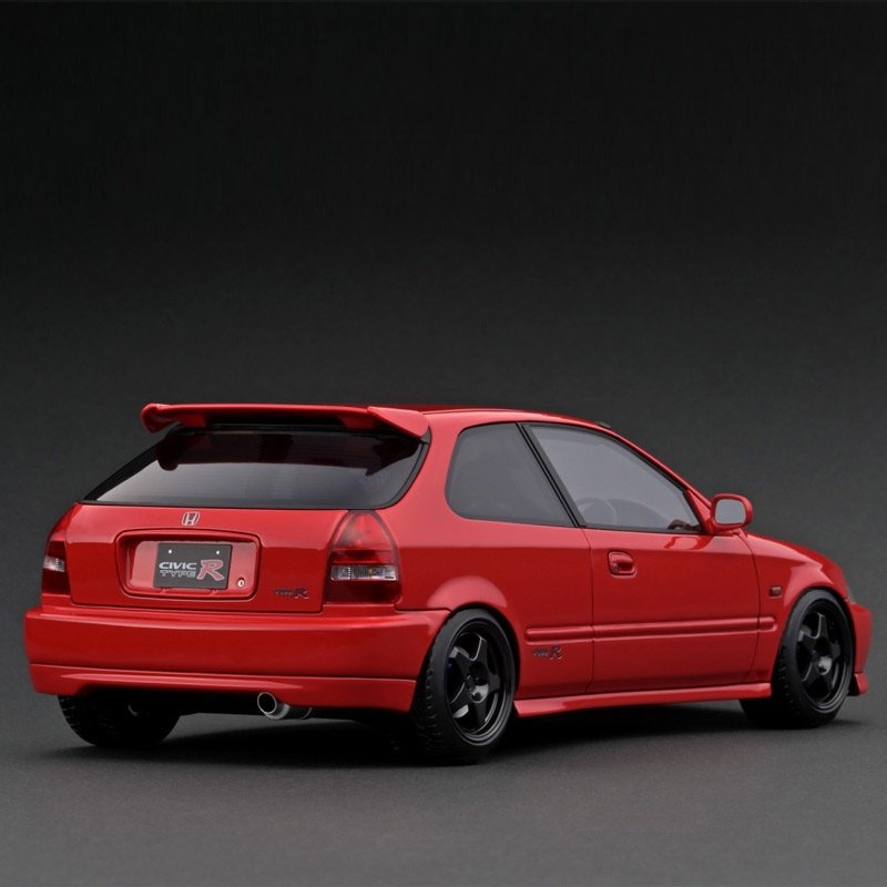 現貨IG 限量1:18 Ignition Model 本田思域EK9 type R 仿真汽車模型