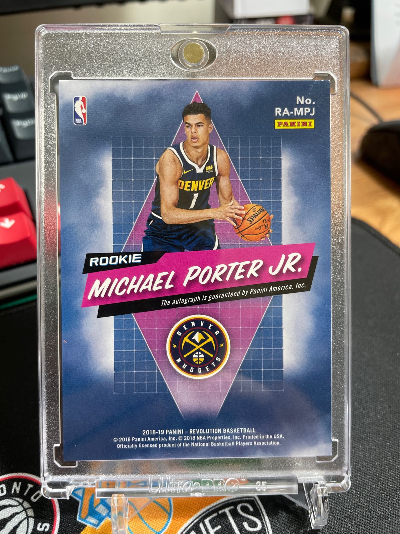 MPJ Michael Porter Jr. 親簽/卡面簽2018-19 Revolution革命RC 新人卡