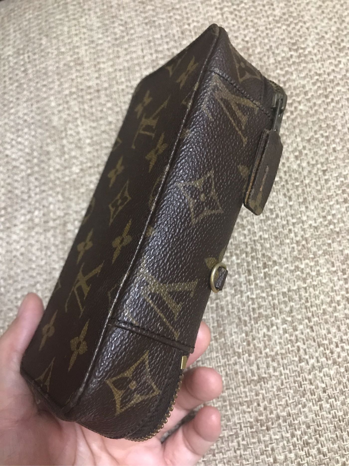 198 ❤️ 【凱莉呆】 LV 正品真品 絕版 老花 古董古著復古 硬殼 珠寶盒 飾品 耳環項鍊手錶 收納盒 收納袋 盒 化妝包 筆袋 筆盒 原廠配件包 法國購