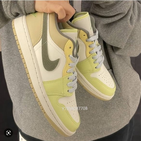 Air Jordan 1 Low Green/Yellow FD9906-131