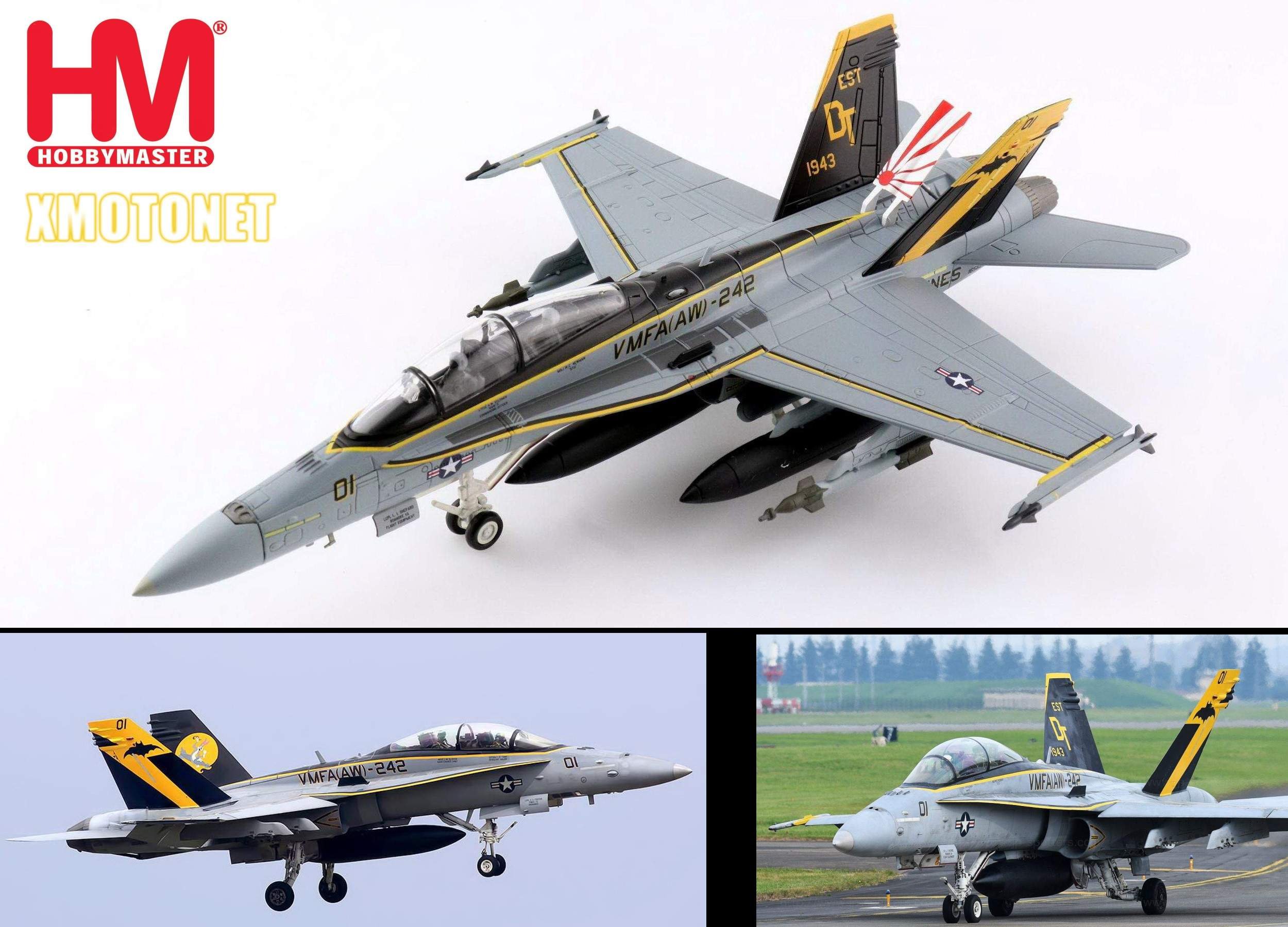 【魔玩達人】1/72 HM HA3560 F/A-18D Hornet 大黃蜂VMFA-242美國海軍陸戰隊【新品現貨】