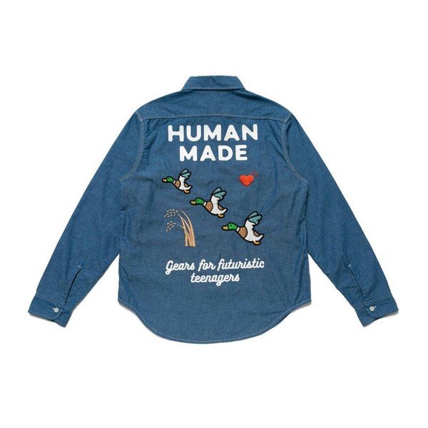 【新作人気SALE】HUMAN MADE HUMANMADE CHAMBRAY L/S SHIRT シャツ