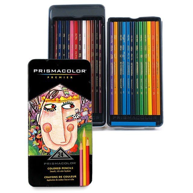 美國Prismacolor 頂級專業軟芯油性色鉛筆24色-- 另有12~132色、單支可