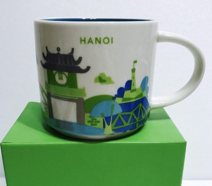 含運費699元~STARBUCKS星巴克咖啡You Are Here城市馬克杯-越南河內HANOI～全新附紙盒14oz.