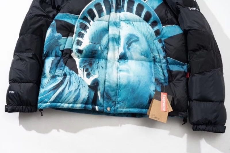 Supreme x the north face 19fw Statue of Liberty 自由女神聯名羽絨