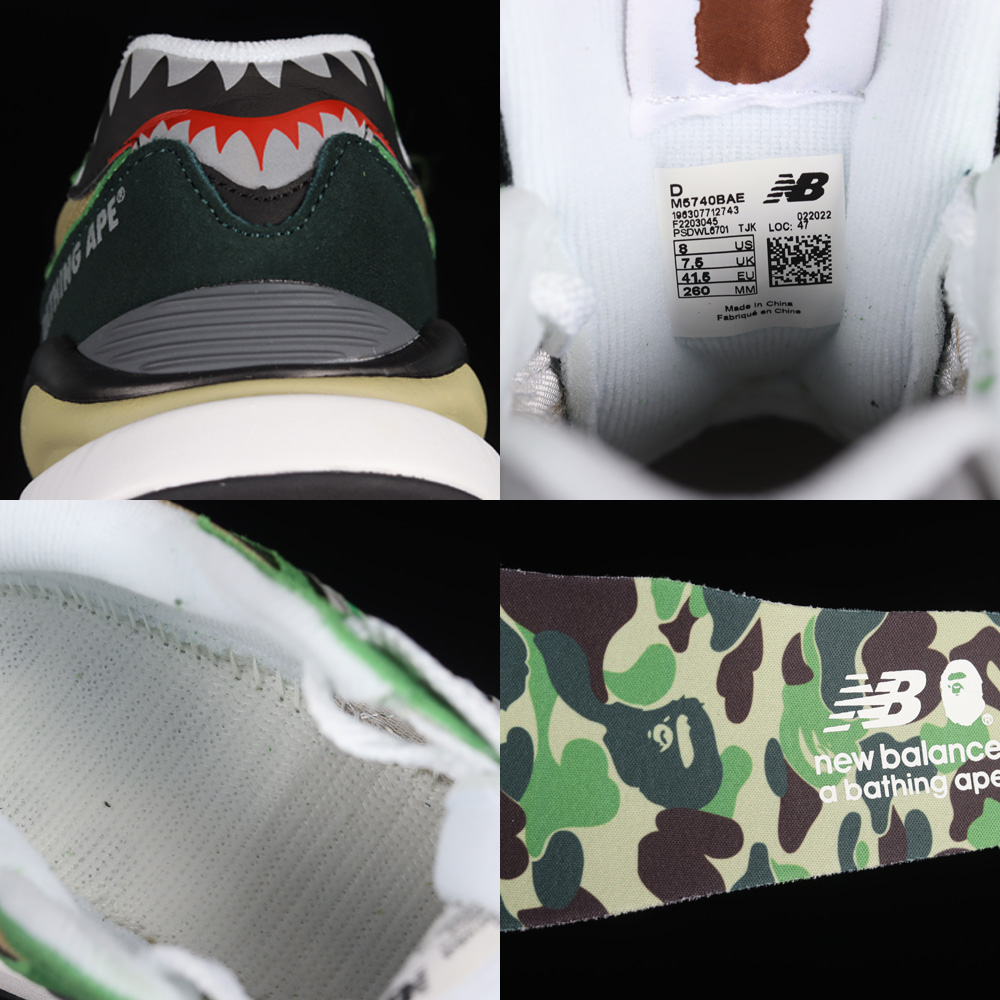 正貨Bape x New Balance 5740 中性休閒鞋男女鞋NB老爹鞋M5740BAE 運動