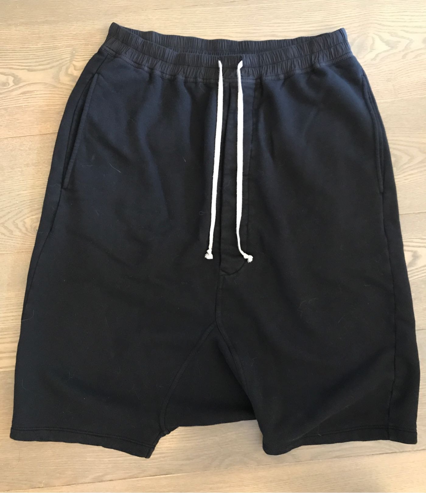 Rick Owens DRKSHDW 棉質短褲pod shorts 二手極新Size M 版型偏大L XL