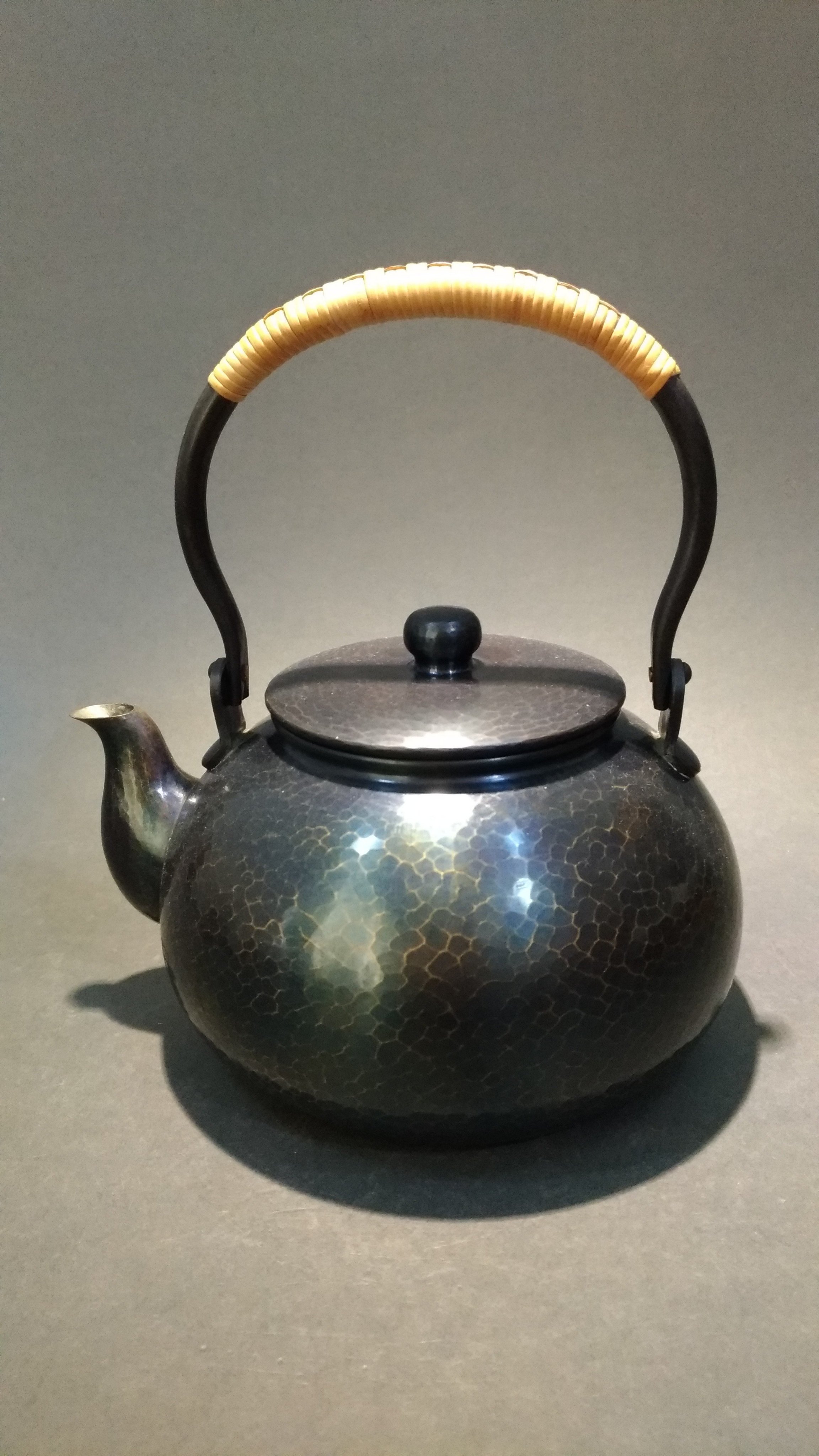 華麗 玉川堂造 金古色鎚肌 鎚起銅器 茶器揃 - 美術品