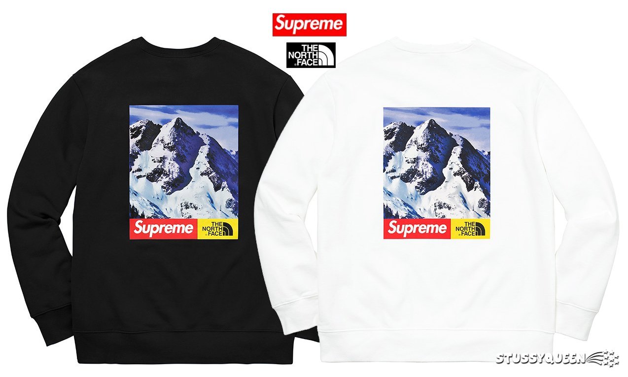 超搶手】現貨2017 Supreme The North Face Mountain Crewneck 雪山大學