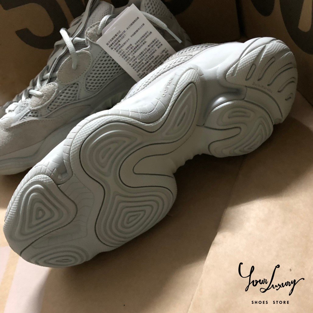 Luxury】現貨ADIDAS YEEZY 500 SALT 海鹽冷綠灰綠復古老爹鞋慢跑鞋