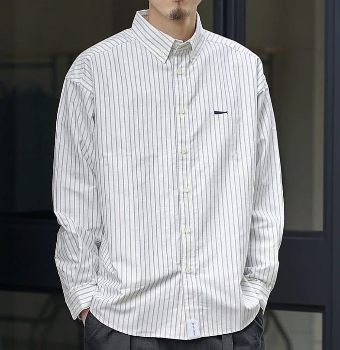 DESCENDANT 21SS KENNEDY'S B.D LS SHIRT FULL SIZE dcdt長袖襯衫條紋