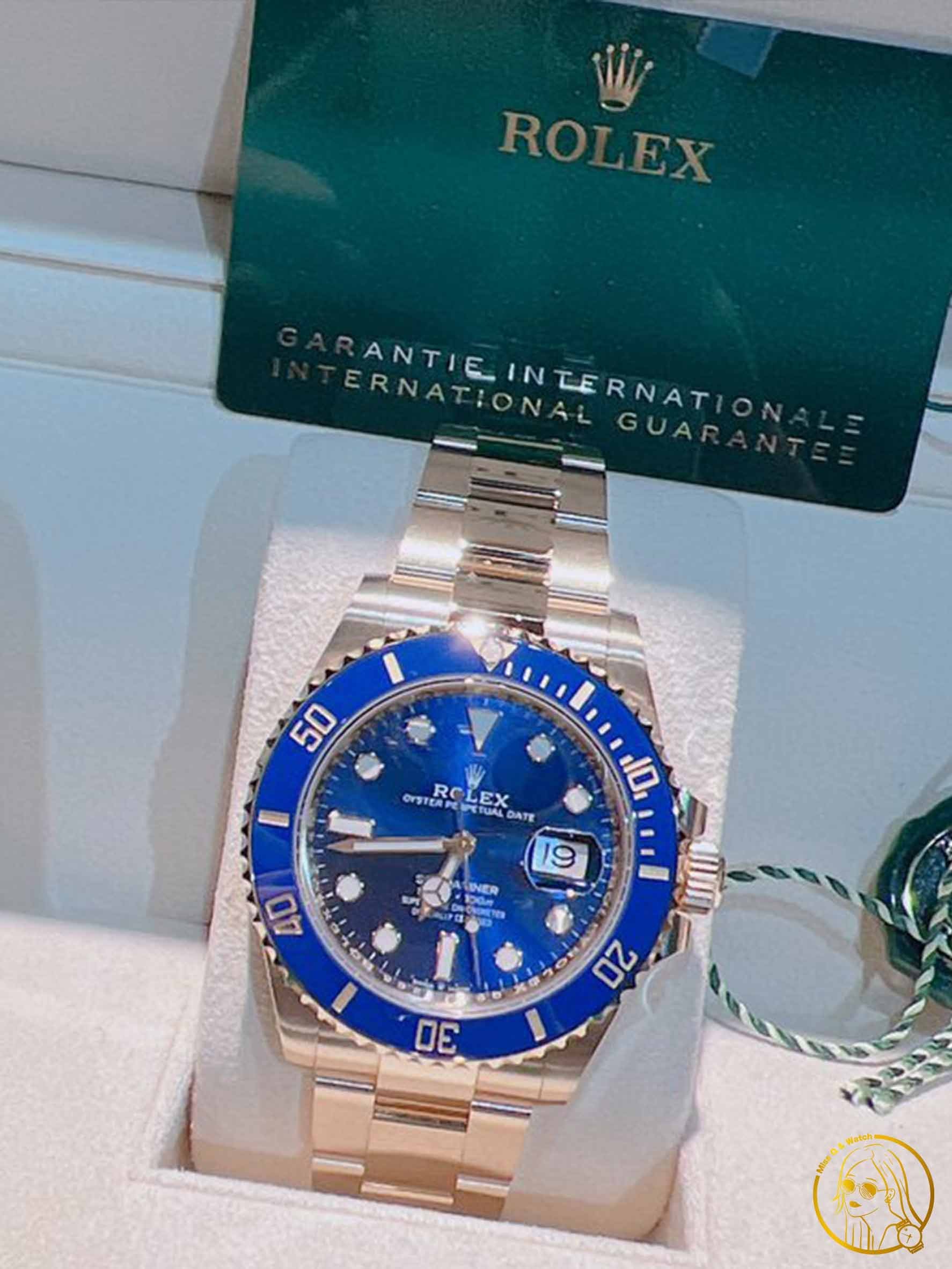 【Ｑ小姐的玩錶瘋】ROLEX 全黃金藍水鬼126618LB🔺《2024年保卡》全新品｜低於訂價款🔥