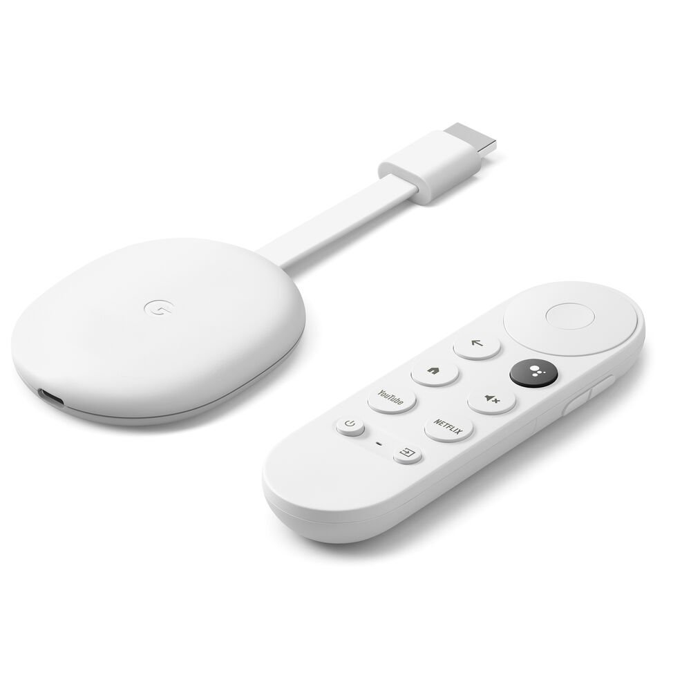 【竭力萊姆】全新現貨 可更新韌體 Chromecast with Google TV 白色4K 60Hz HDR+電視棒