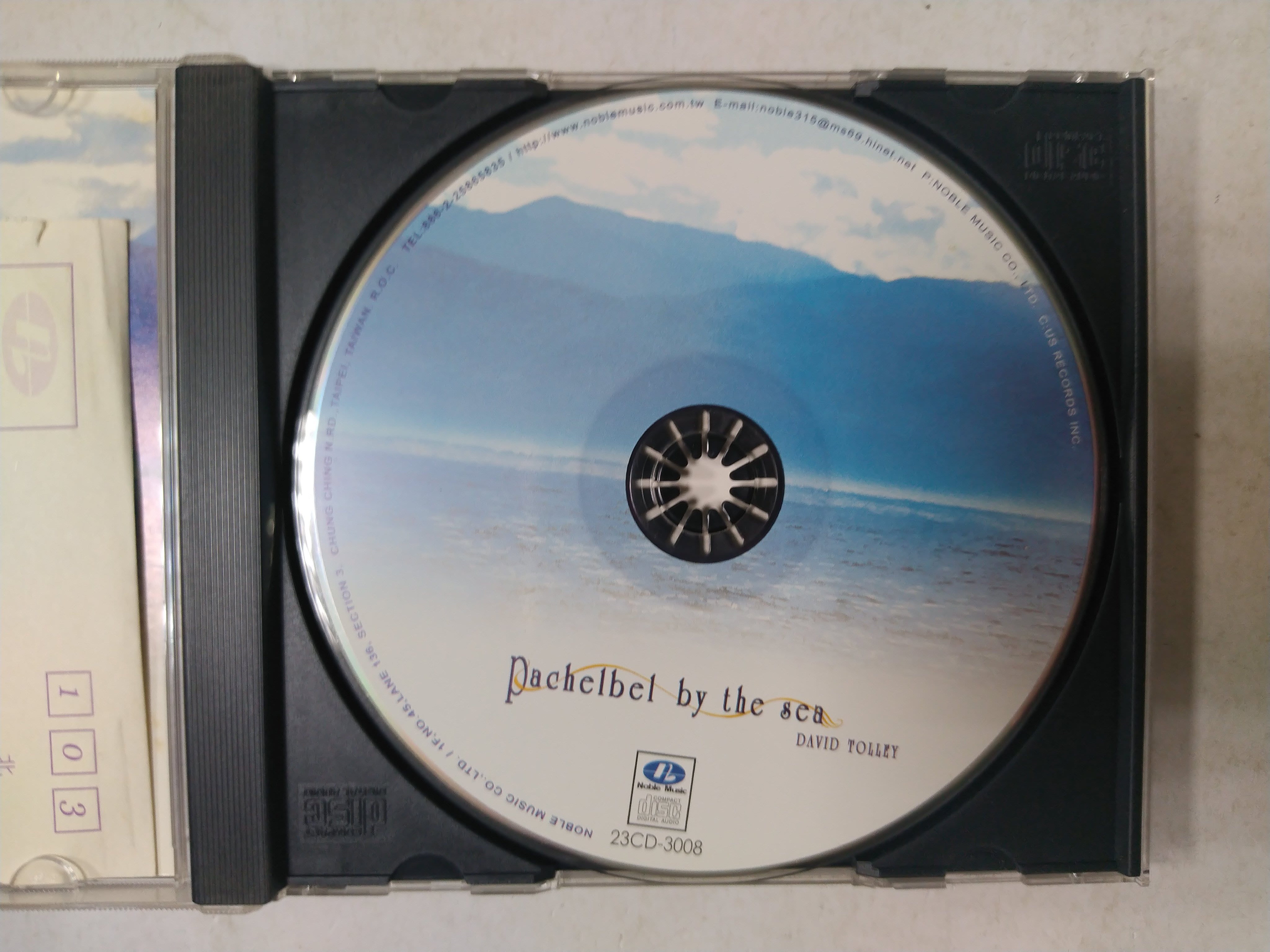 昀嫣音樂(CDa109) Pachelbel by the sea DAVID TOLLEY 貴族唱片微磨損