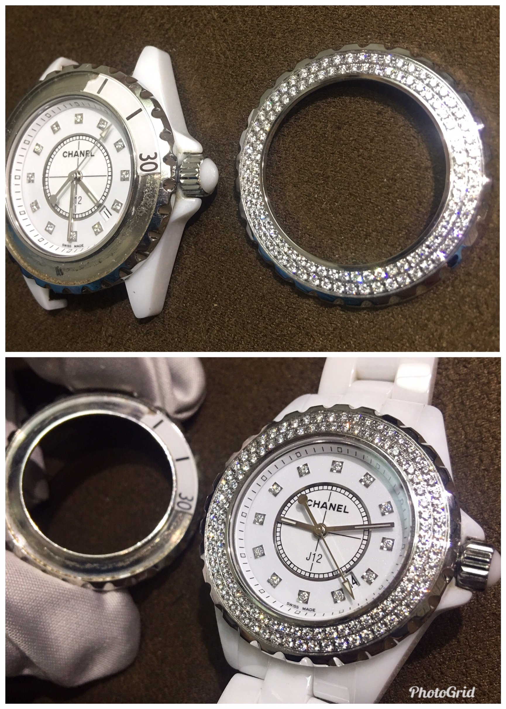 【愛錶回春中心】原廠CHANEL J12 33mm 專業訂製鑽圈~ 請自備錶 | Yahoo奇摩拍賣