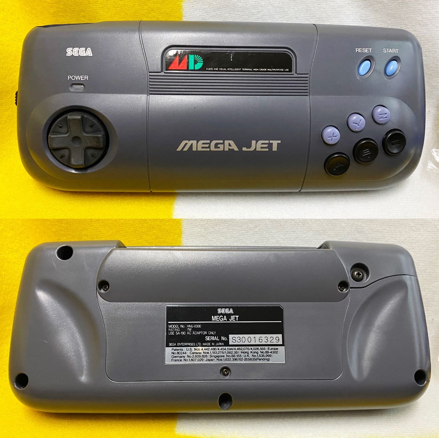 SEGA MEGA DRIVER MD MEGA JET (HMJ-0300) 行動主機 稀少美品 日本製