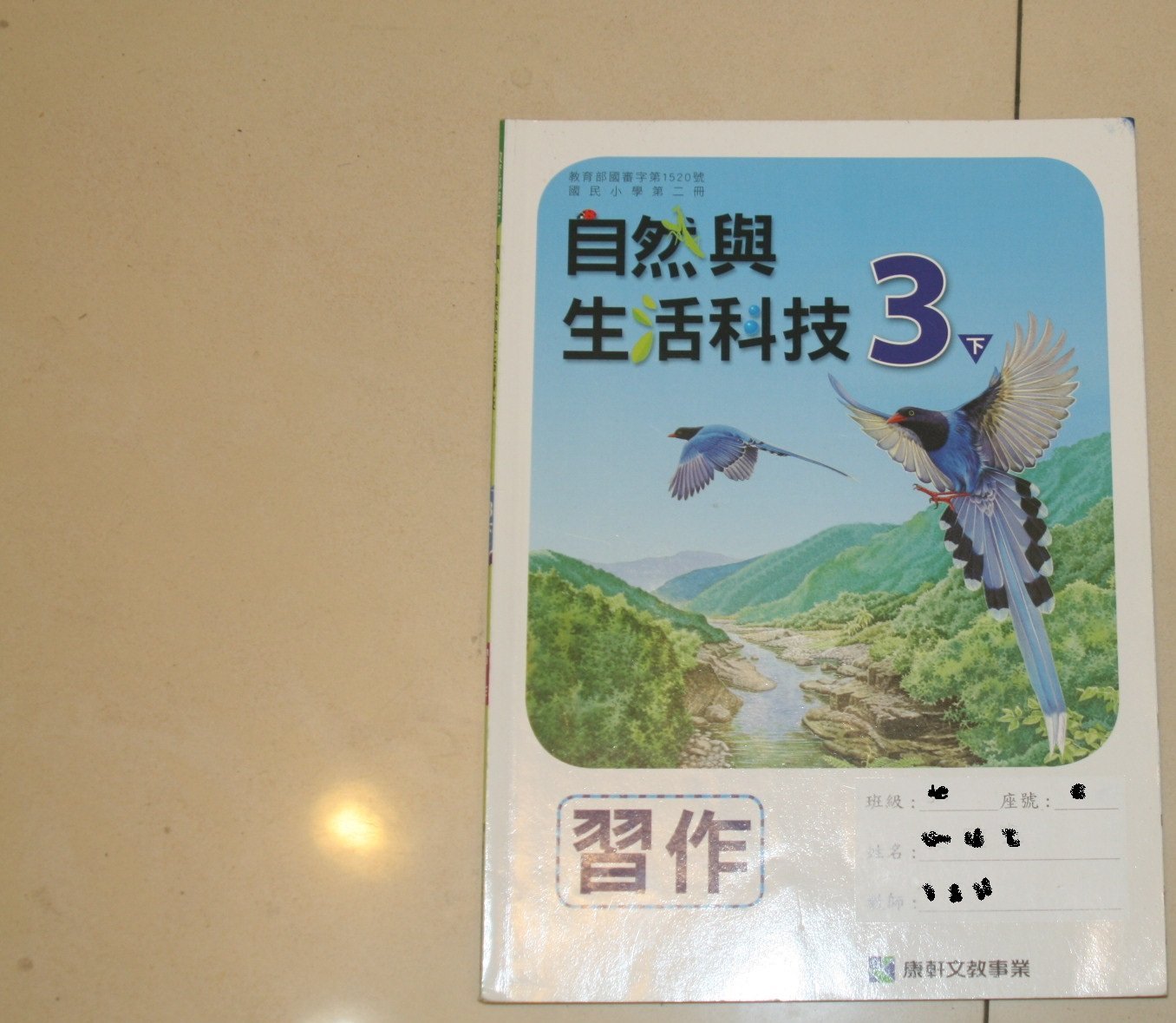 康軒國小自然與生活科技課本習作三下 小學三年級 國民小學自然與生活科技課本習作 Yahoo奇摩拍賣