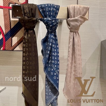 Louis Vuitton MONOGRAM Denim Gradient Shawl (M77461)