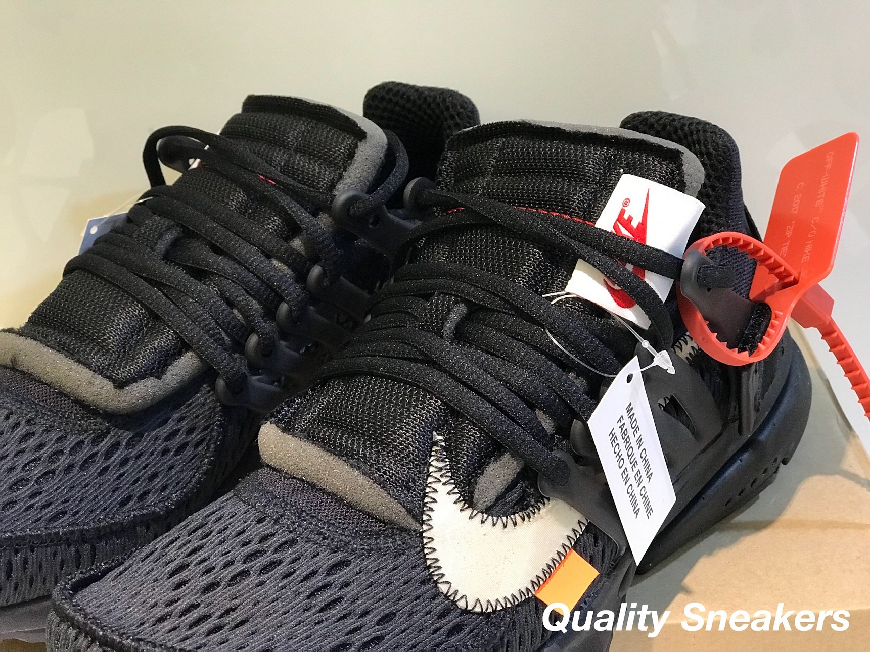 現貨- Off-White x Nike Air Presto The 10 全黑黑魚骨AA3830-002