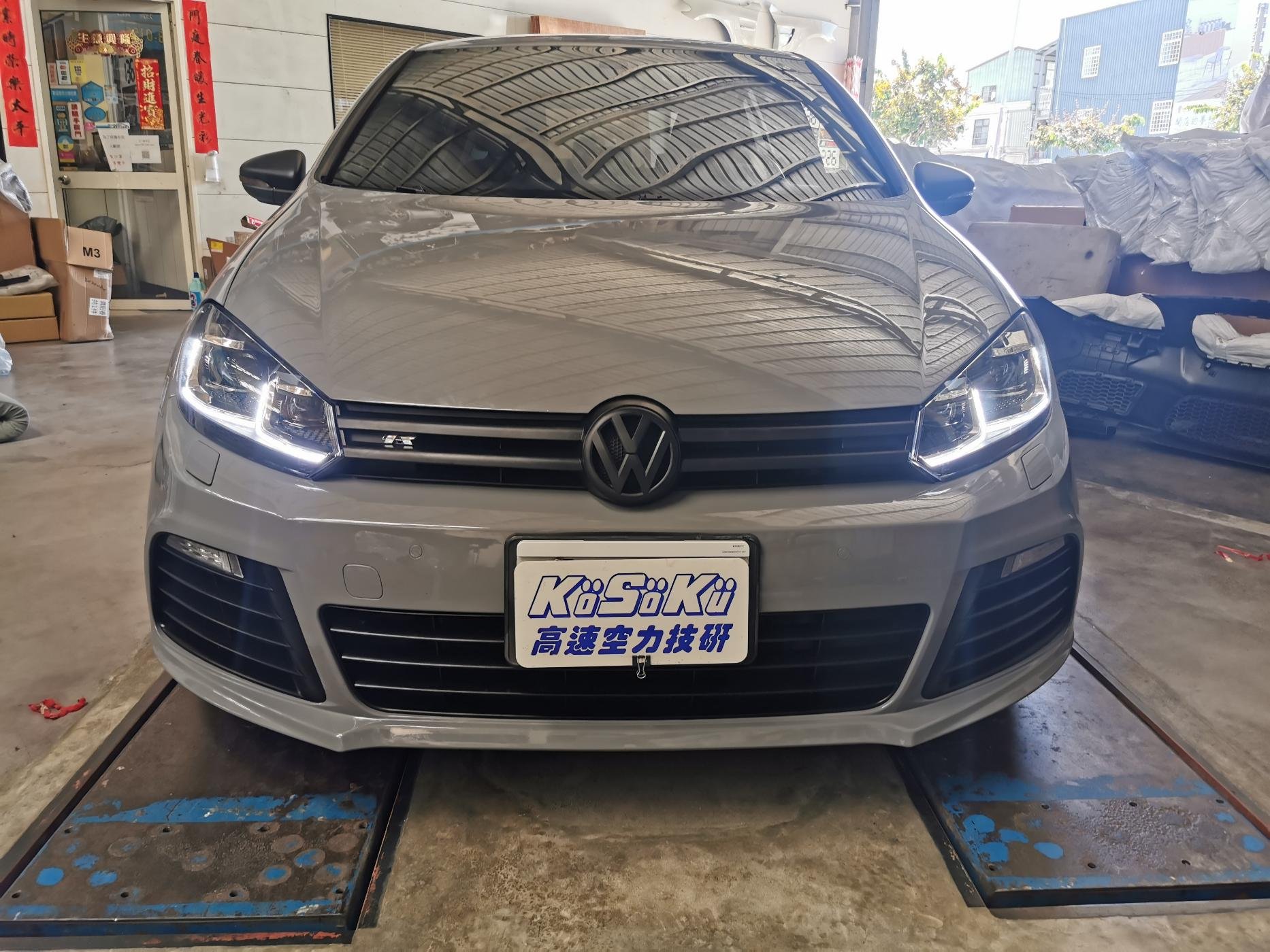 全新VW福斯6代GOLF 6 R20樣式前保桿 大包 附日行燈PP製品TDI MK6 TSI R32