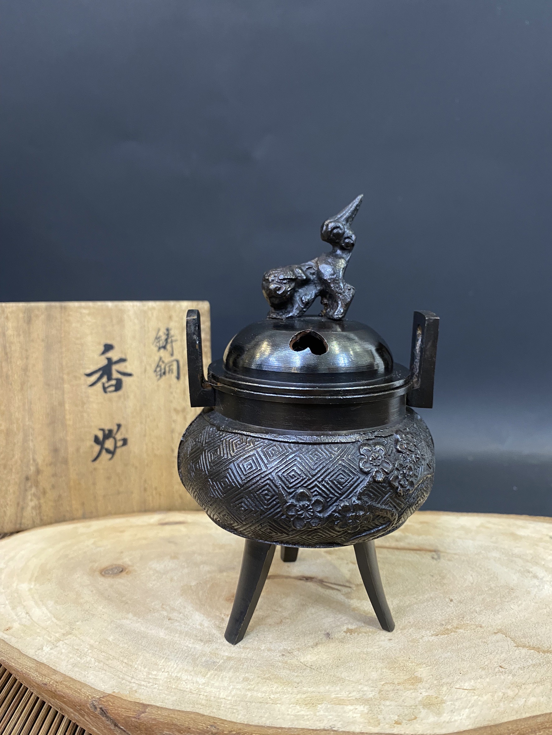 輪島塗 塗師 浜崎貞鳳作 水仙蒔絵 棗 共箱 M R3905漆芸 - 漆芸