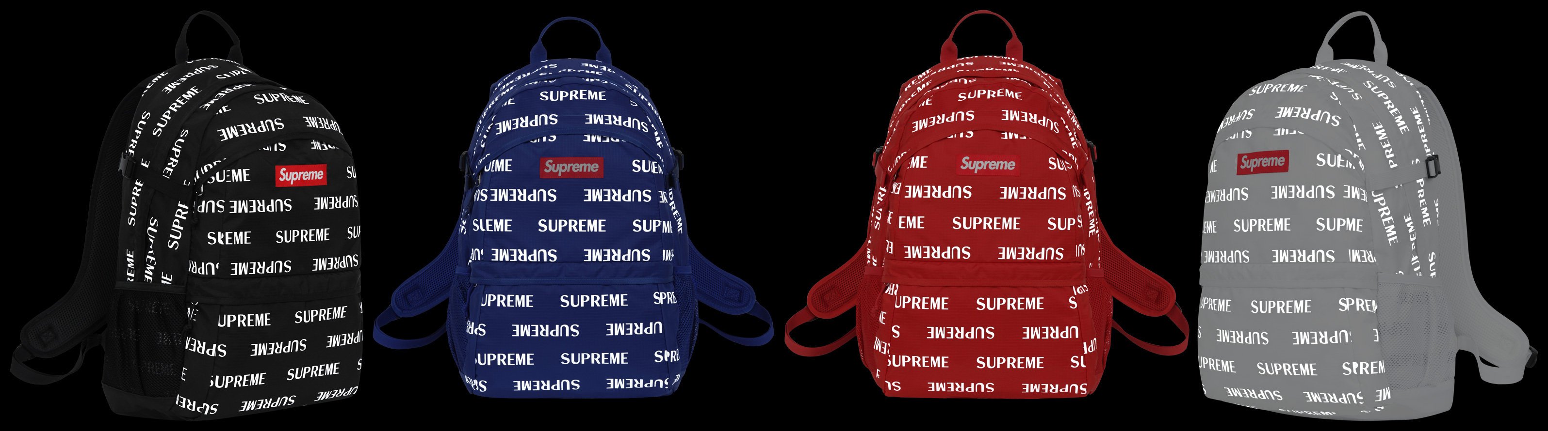 超搶手】全新正品2016 Supreme 3M Reflective Repeat Backpack 41代