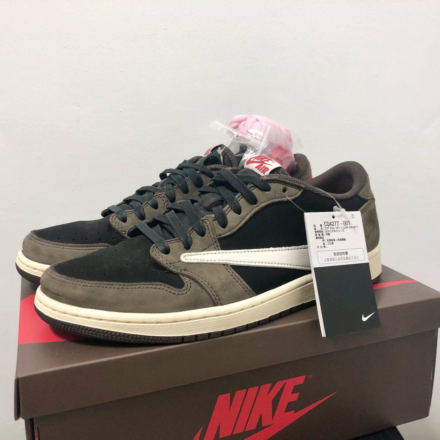 已售出US10 NIKE AIR JORDAN 1 LOW OG SP-T TRAVIS SCOTT 28公分低筒倒