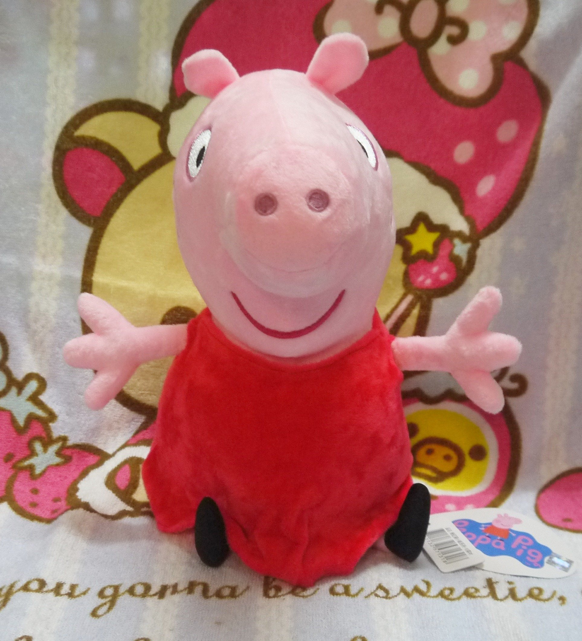 正版 授權 Peppa Pig佩佩豬小妹 佩佩豬造型 絨毛布偶 34公分 Yahoo奇摩拍賣