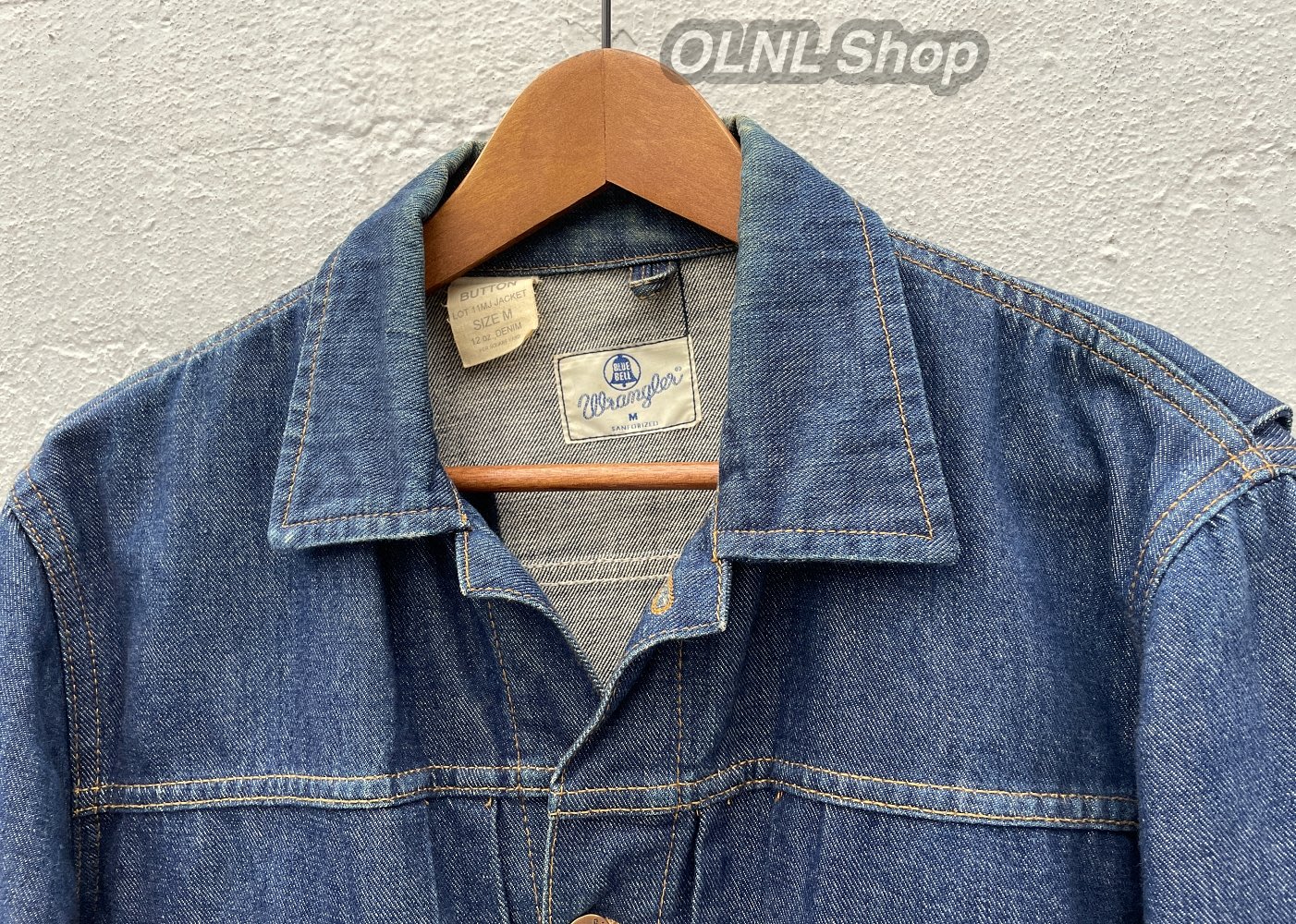 OLNL Shop】歐版復刻Wrangler 藍哥11MJ 12oz 原色牛仔外套雙口袋美式