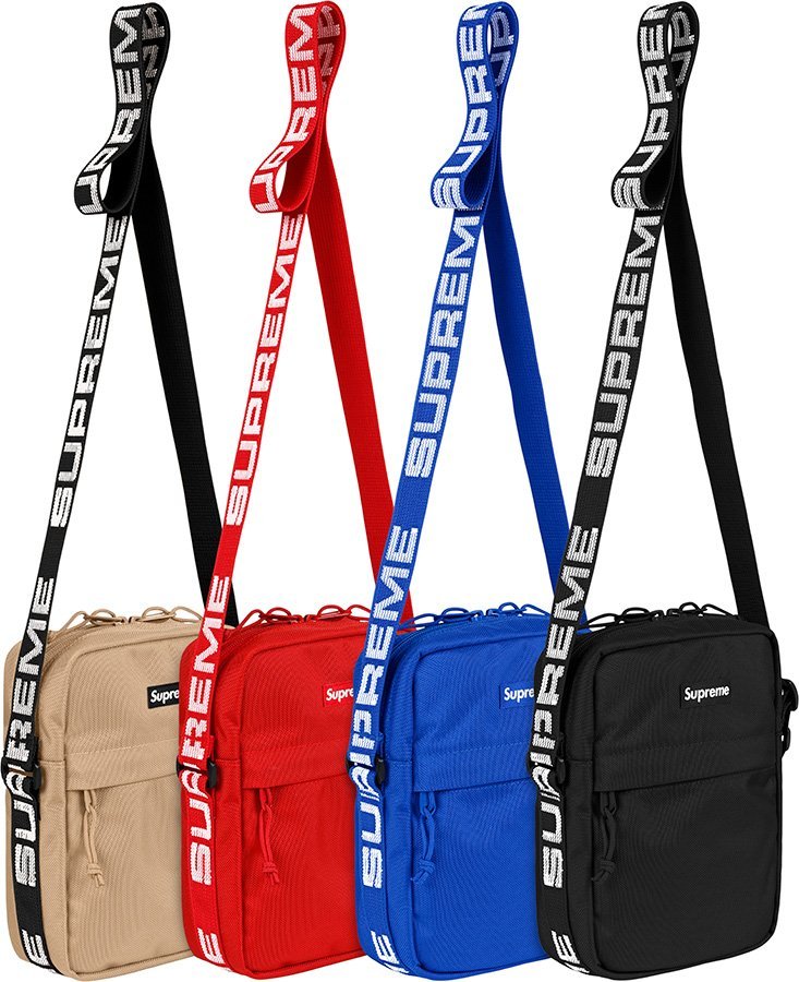 超搶手】全新正品2018 SS Supreme shoulder Bag 44代44TH 側背包肩包黑