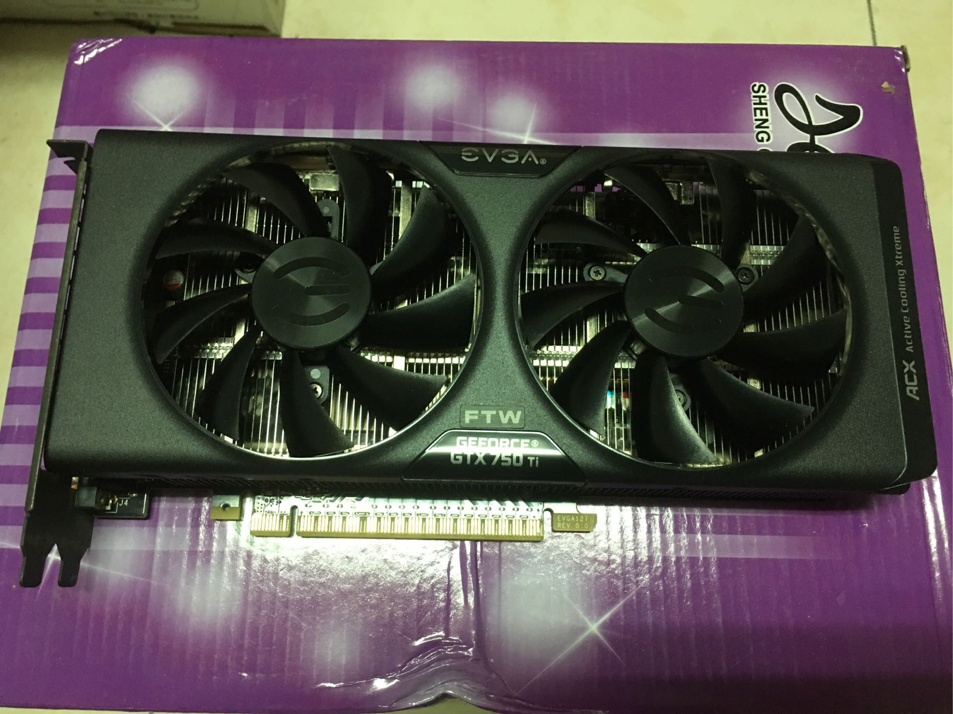 艾維克 EVGA GTX750ti  FTW 顯示卡 GTX 750ti 2G DDR5