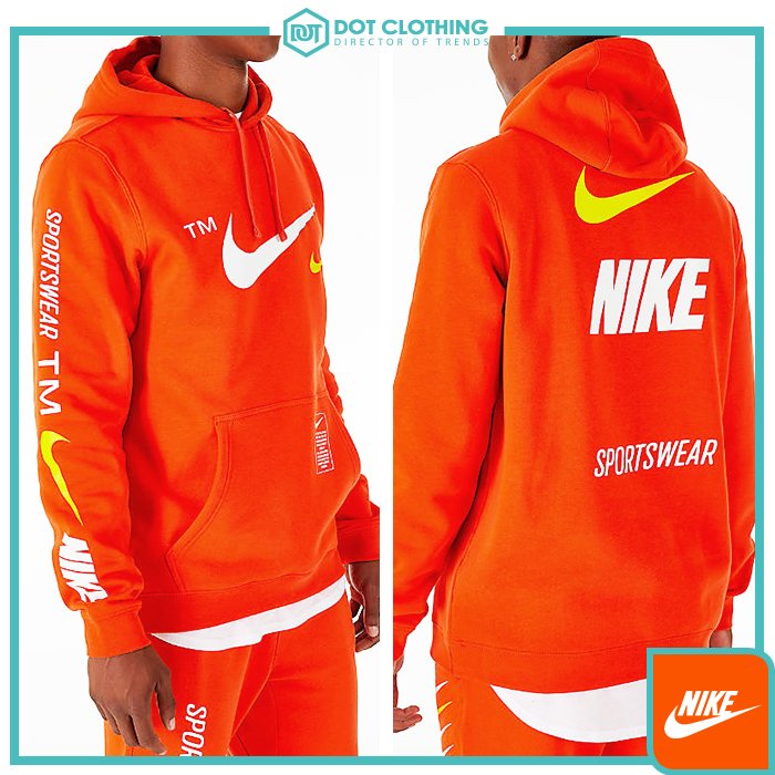 DOT 聚點NIKE SPORTSWEAR HOODIE TM 大勾黑橘男款帽T BV3063-010 891