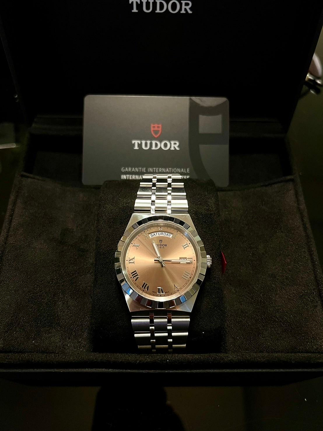 2024/4月保卡 TUDOR 帝舵 皇家系列 M28600 28600熱門鮭魚面 41mm  全新品